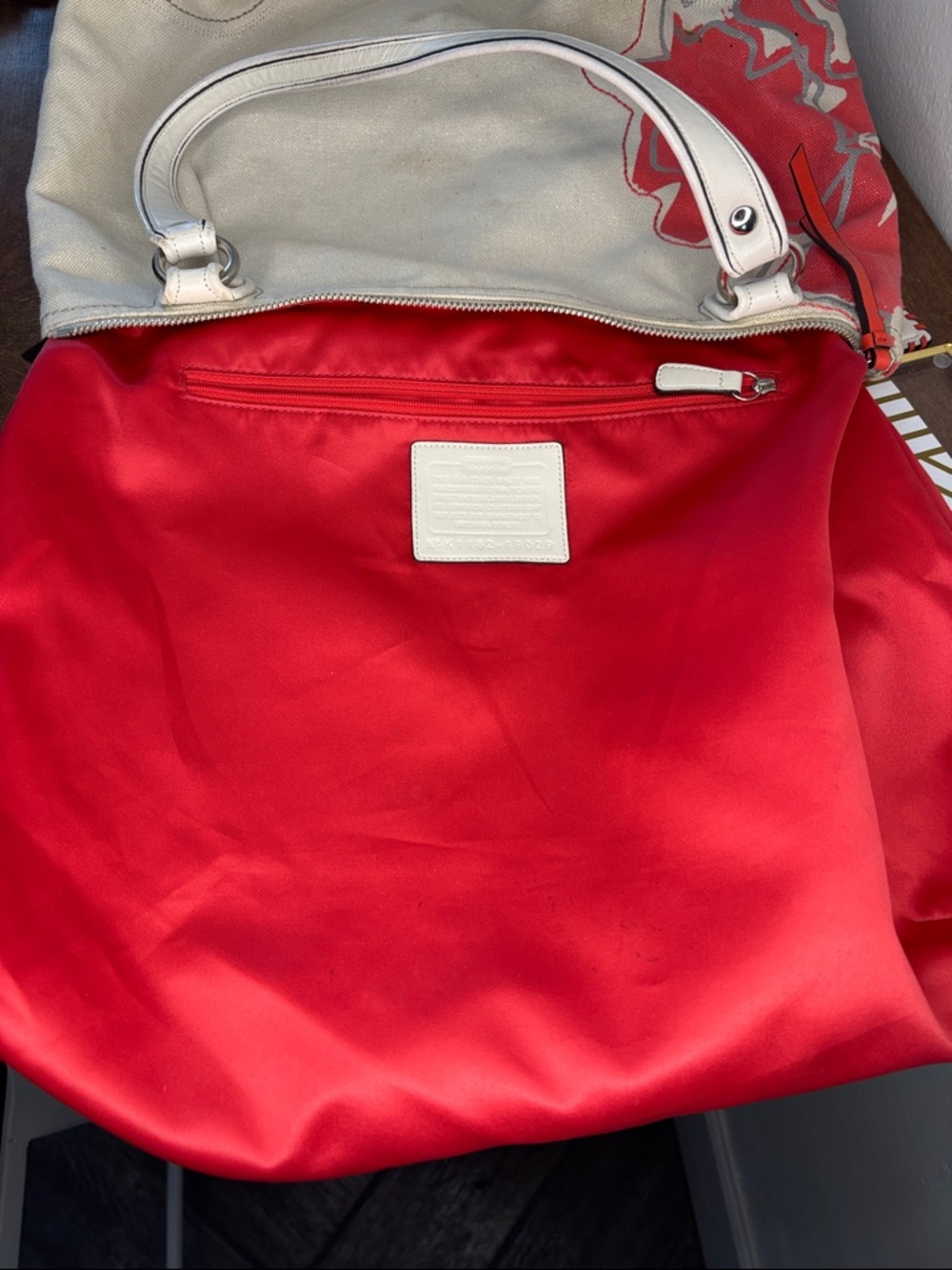COACH POPPY Signature Coral Placed Flower Glam Limited Edition Tote Bag - Picture 13 of 15